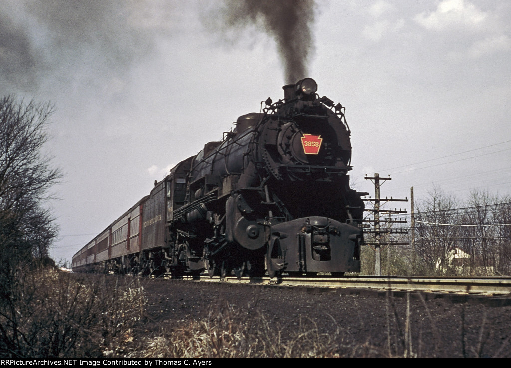 PRR 3858, K-4S, 1956